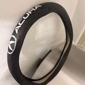 Black Car Steering Wheel Cover
